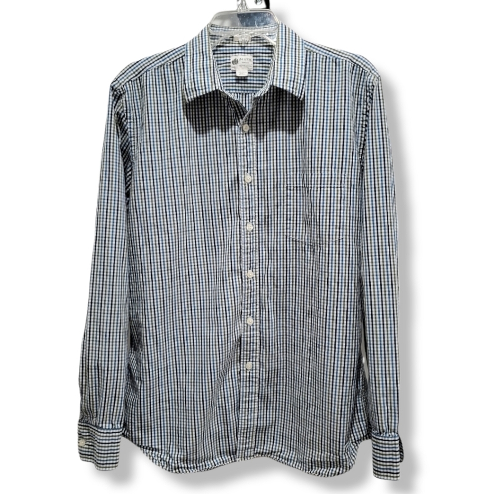 J. Crew Long Sleeve Button Tailored Fit Shirt Size Large